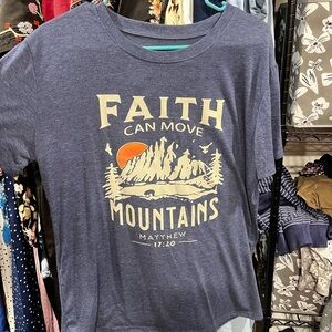 Faith Graphic Tee - Navy